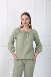 ŞİLE BLUZ - YEŞİL