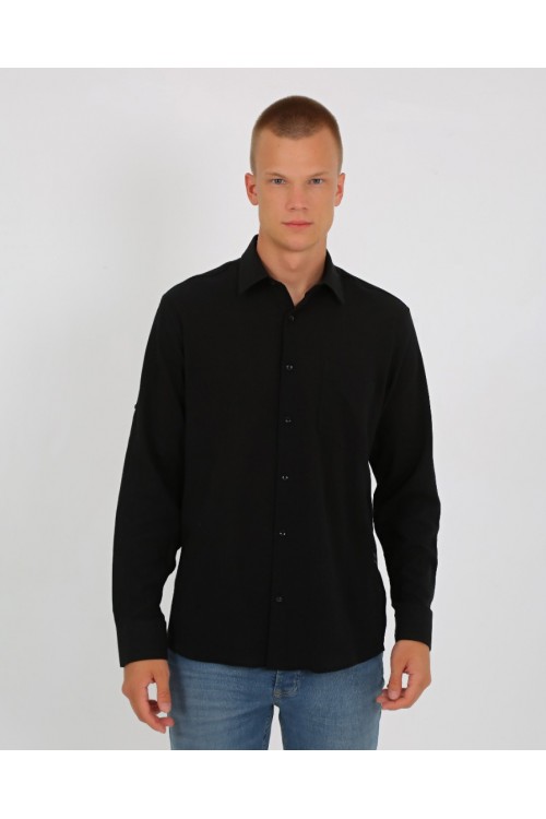 ZEUS UK ERKEK GÖMLEK - SİYAH