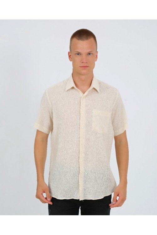 ZEUS KK ERKEK GÖMLEK - KREM