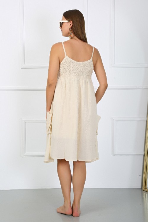 LUNA ELBİSE - KREM