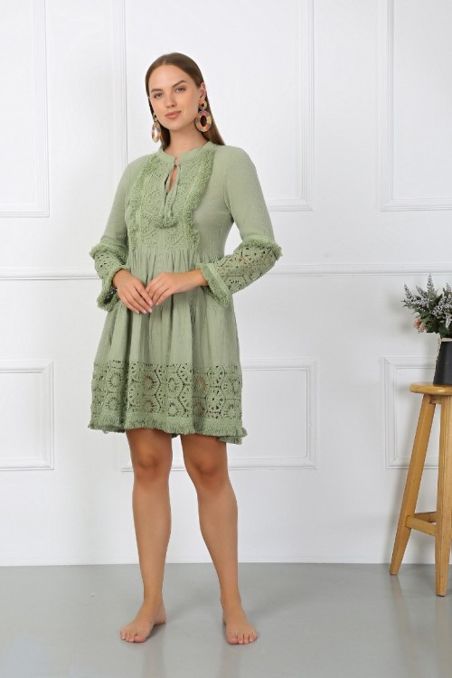 DAFNE ELBİSE - YEŞİL