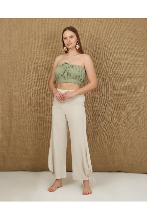 KOZA KORS. KREM PANTOLON